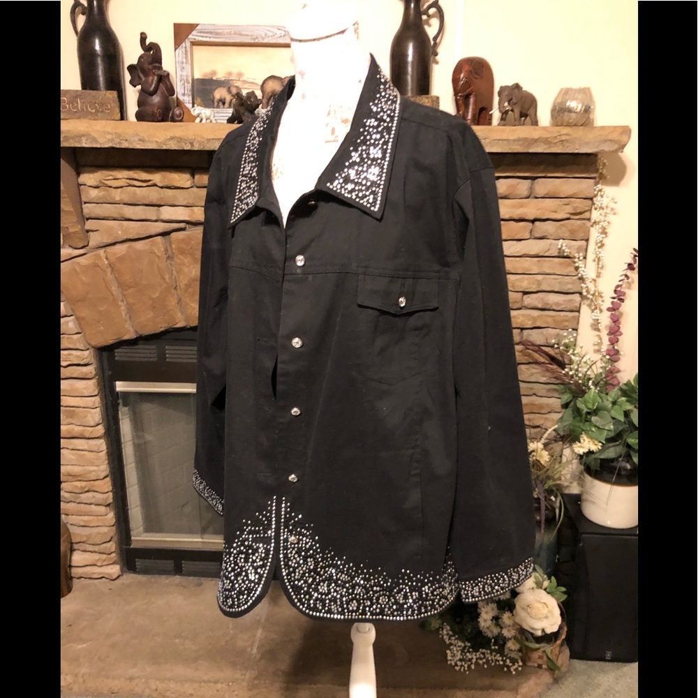 Quacker Factory Jean Jacket 3X